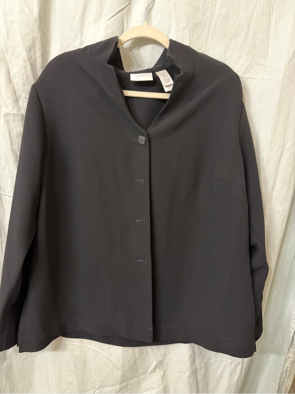 Liz Claiborne Black Button-Front Women's blazer
